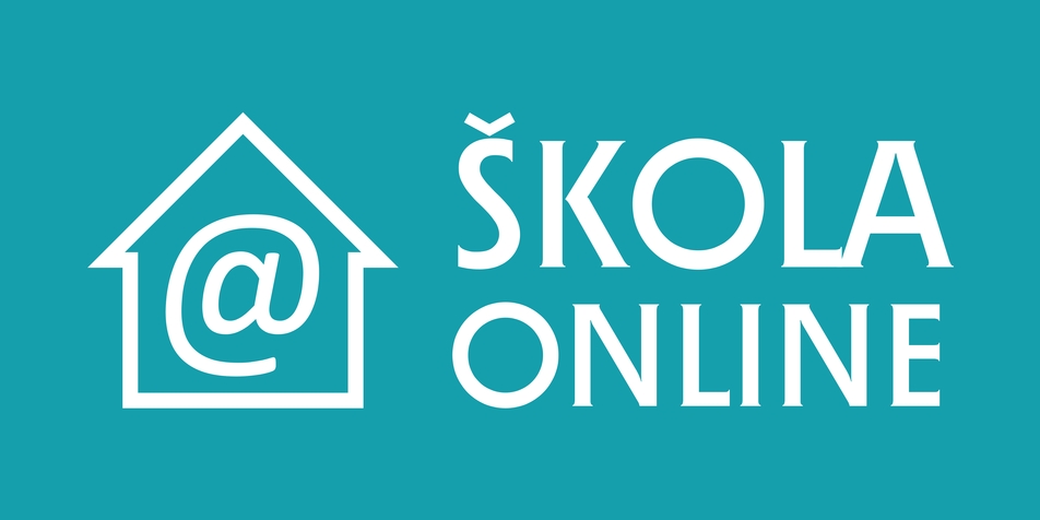 LogoAplikaceSkolaOnLine_bile_na_modrem_pozadi